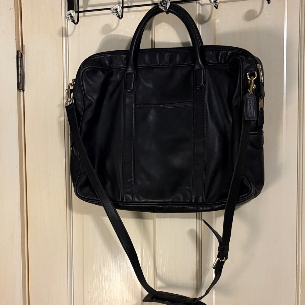 Black Leather Men's Bag